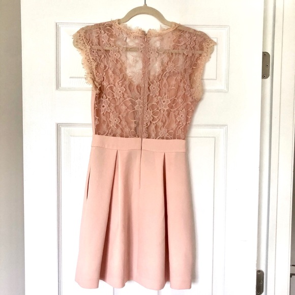 BCBGeneration Blush Pink Lace Dress Size 0 - Picture 2 of 7